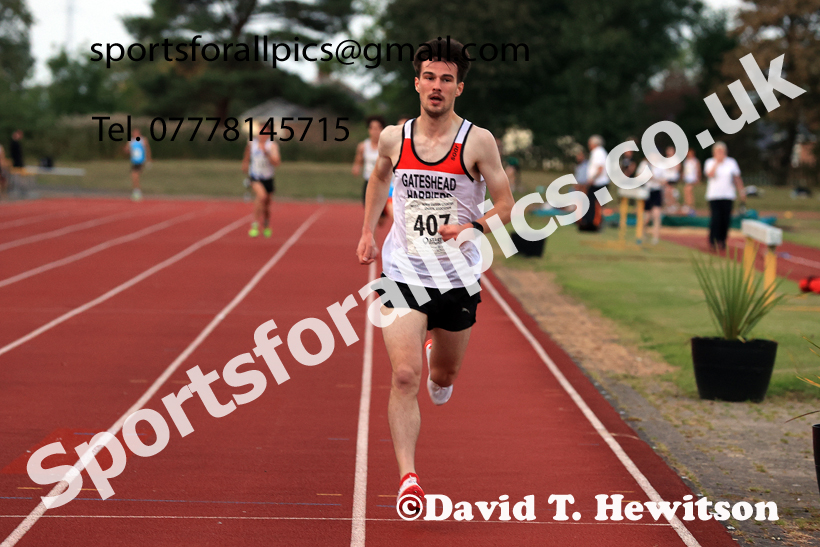 3000 metres, 2024 NEGP 6, Monkton Stadium,  Wednesday, August 14th.  Photo: David T. Hewitson/Sports for All Pics